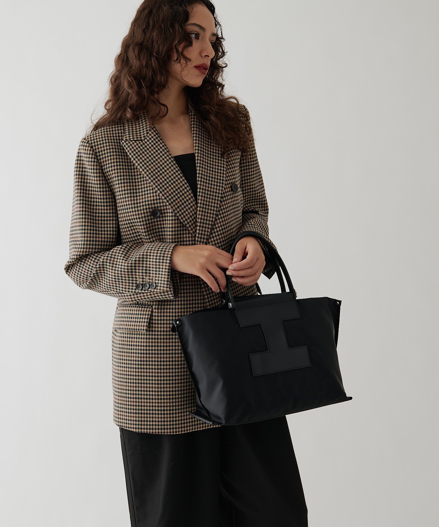 IACUCCI ソルベット M NYLON/RUGA イアクッチ バッグ トートバッグ ブラック