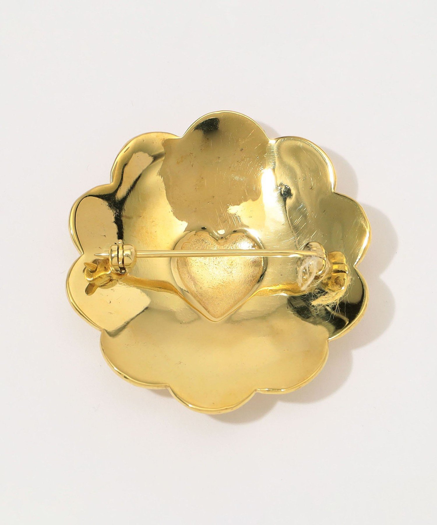 TOMORROWLAND GOODS ADRAR Flower Heart ゴールド ブローチピン トゥモローランド アクセサリー・腕時計 ブローチ・コサージュ・バッジ ゴールド【送料無料】