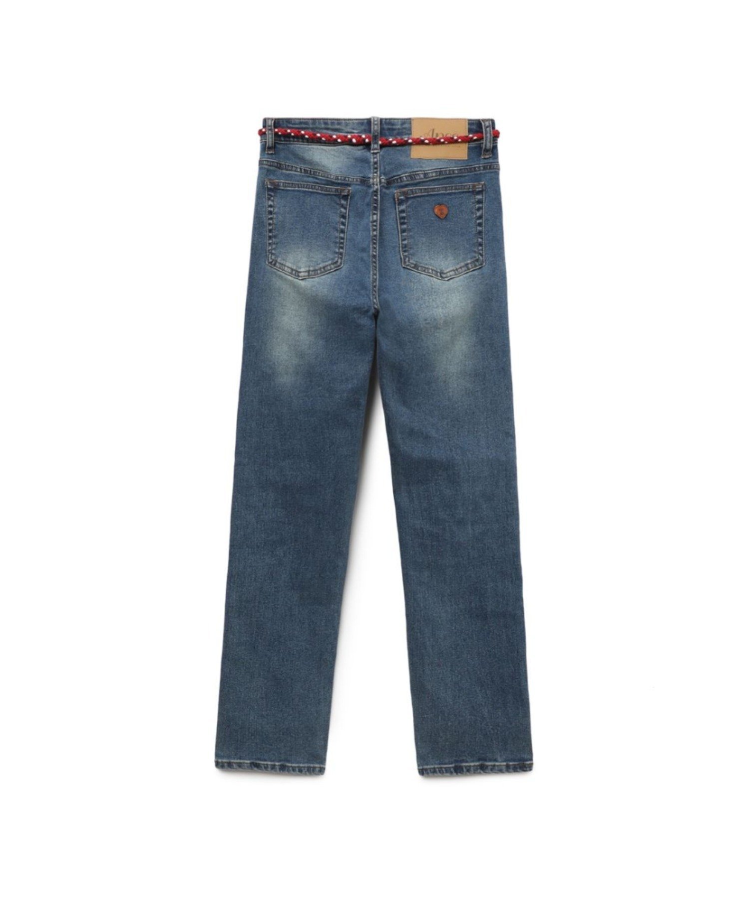 HEART PU BADGE SKINNY JEANS #1 ア ベイシング エイプ パンツ ジーンズ・デニムパンツ ネイビー