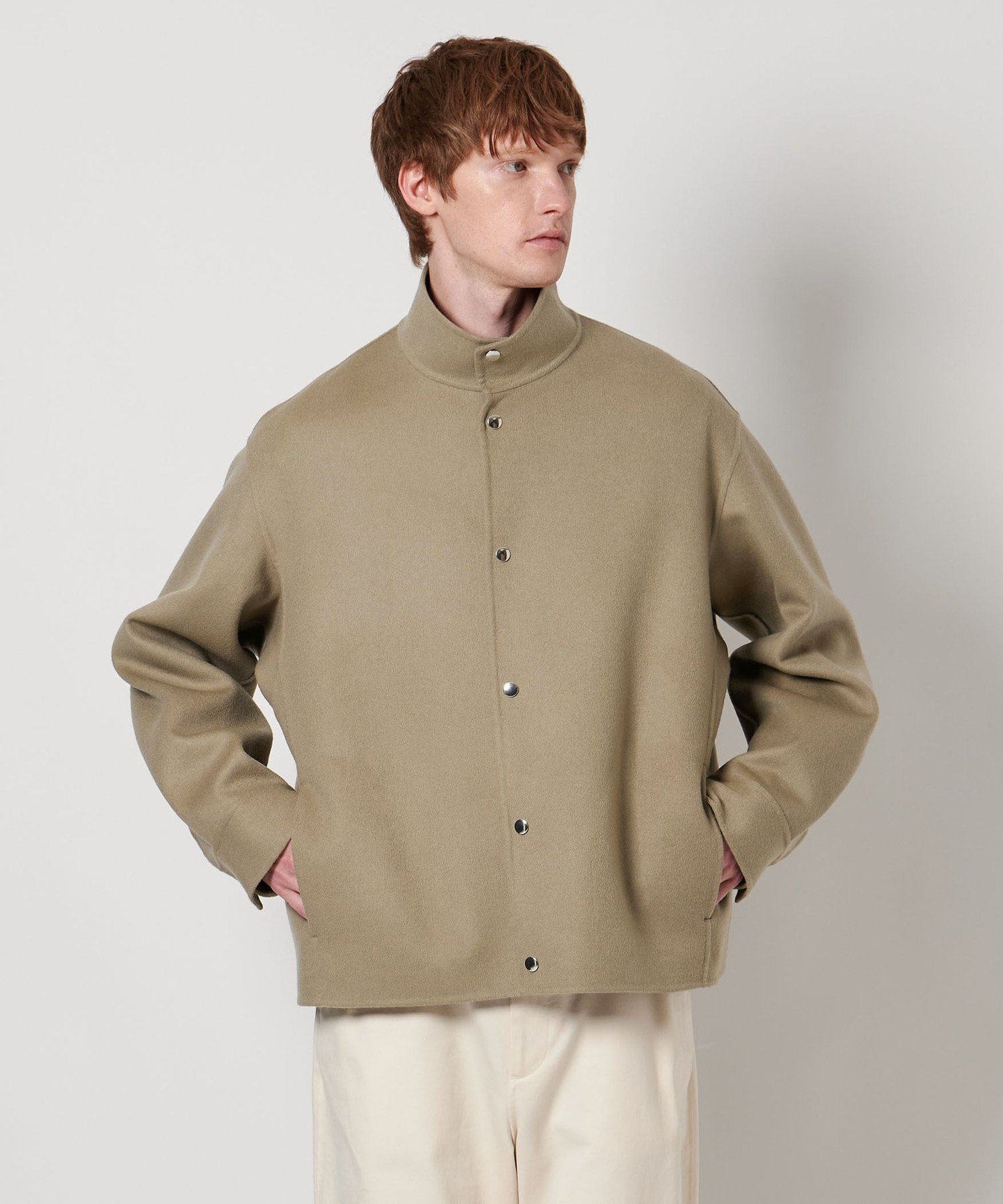 ＜LOEFF＞リバー スタンドカラー ブルゾン MEN'S ユナイテッドアローズ アウトレット ジャケット・アウター その他のジャケット・アウター ブラック