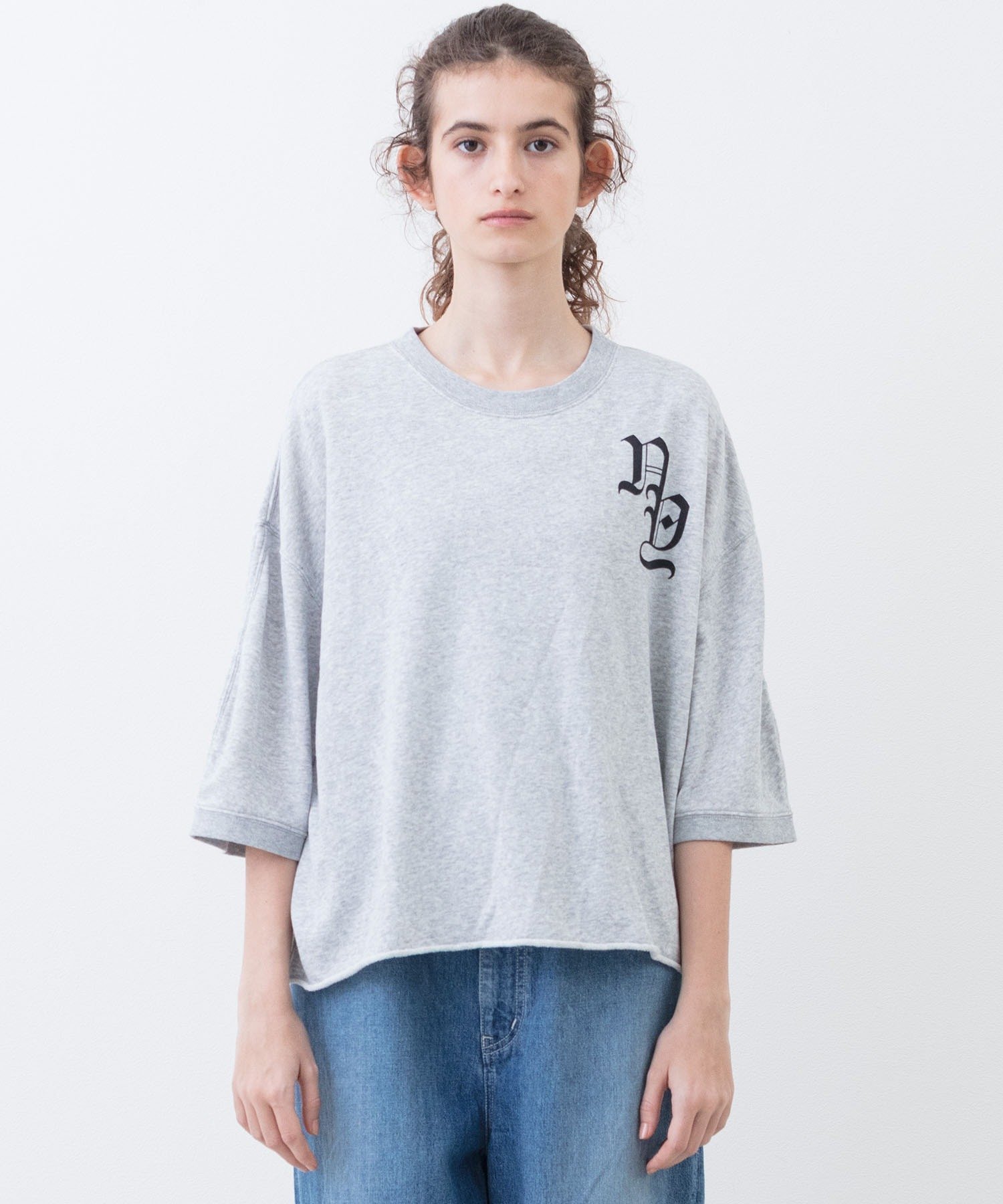 Johnbull Private labo ミニ裏毛スリークオータープルオーバー ジョンブルプライベートラボ トップス カットソー・Tシャツ ホワイト ブラック グレー