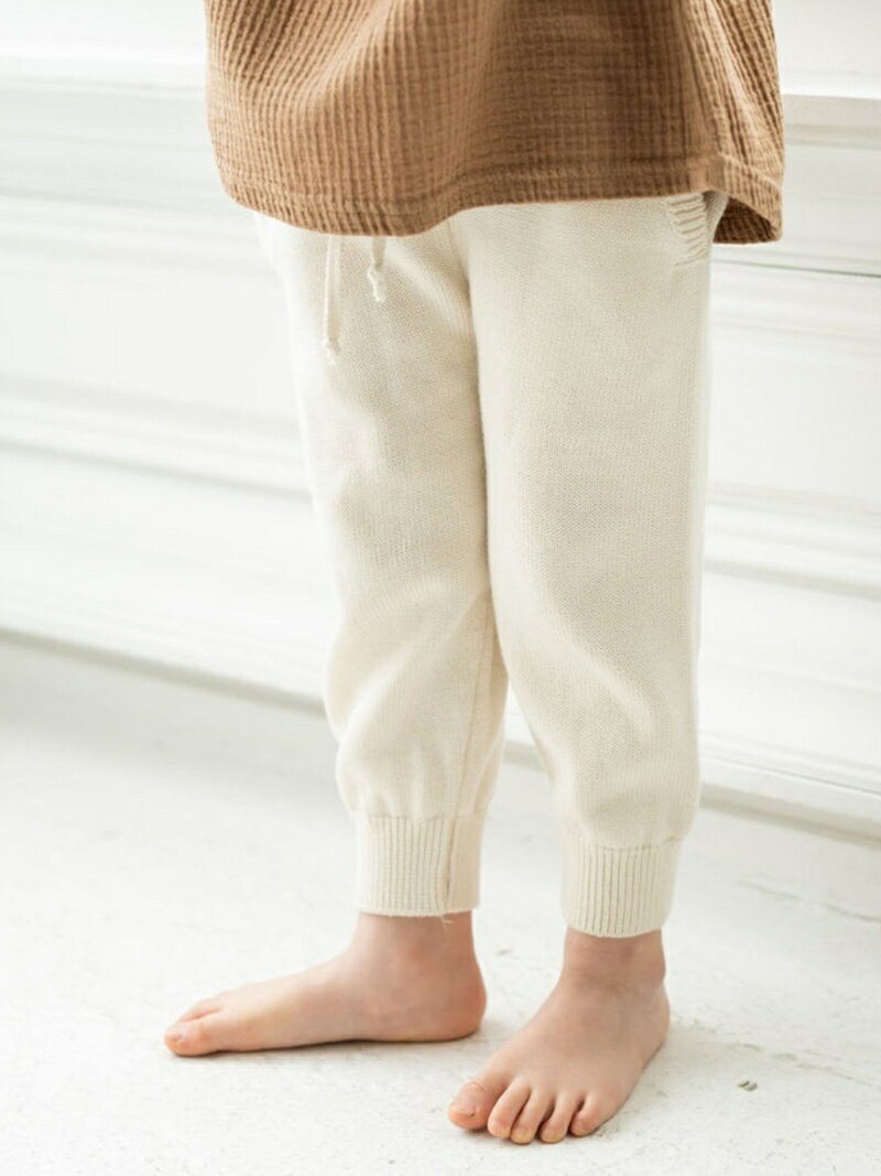 riziere riziere/(K)リラックスニットジョガーパンツ リジェール パンツ その他のパンツ ベージュ ネイビーのサムネイル