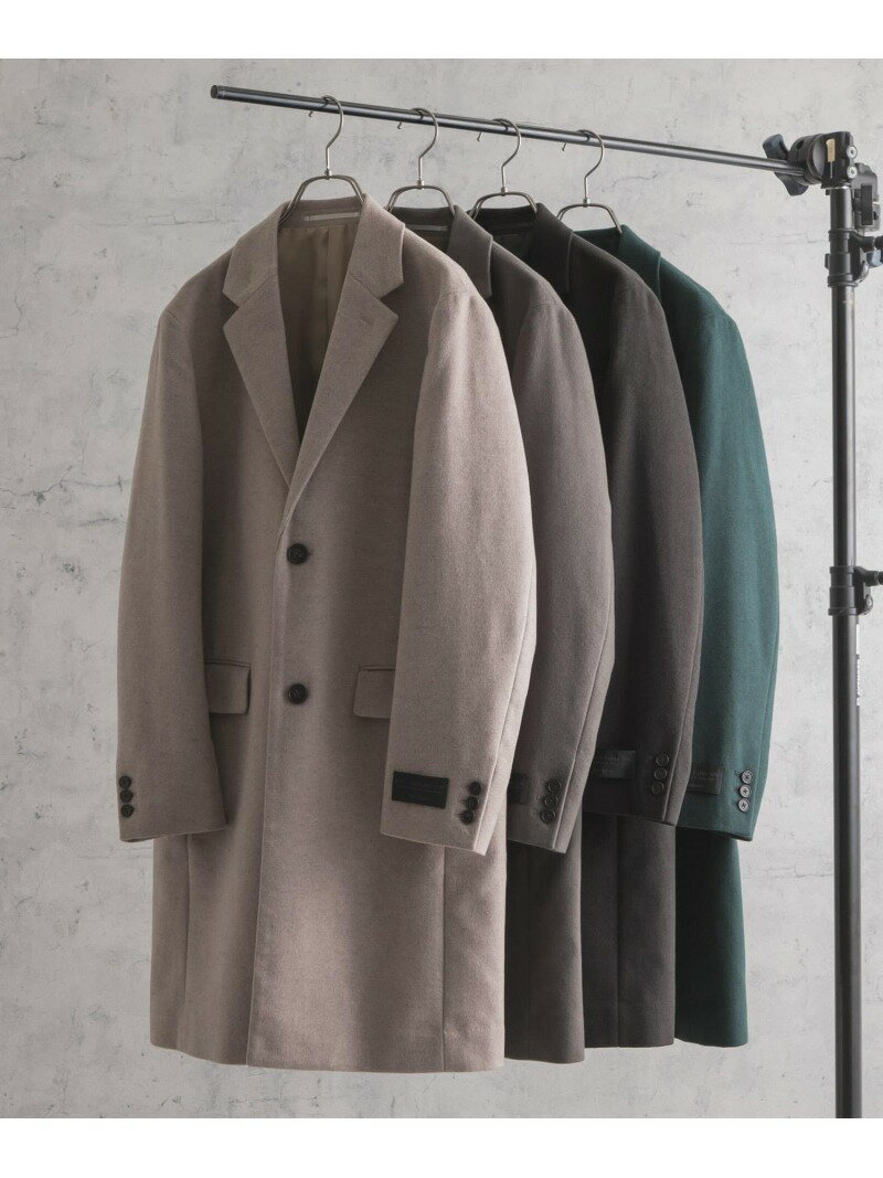 【SALE/50%OFF】URBANRESEARCHSUPER120CHESTERCOATアーバンリサーチコート/ジャケットチェスターコートベージュ【送料無料】