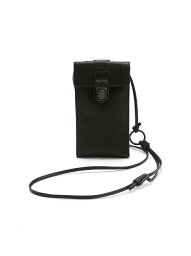 PATRICK STEPHAN PATRICK STEPHAN / Leather cell phone small bag 'cartable' カルターブル レザー スマホショルダー パトリック ステファン バッグ ショルダーバッグ ブラック【送料無料】