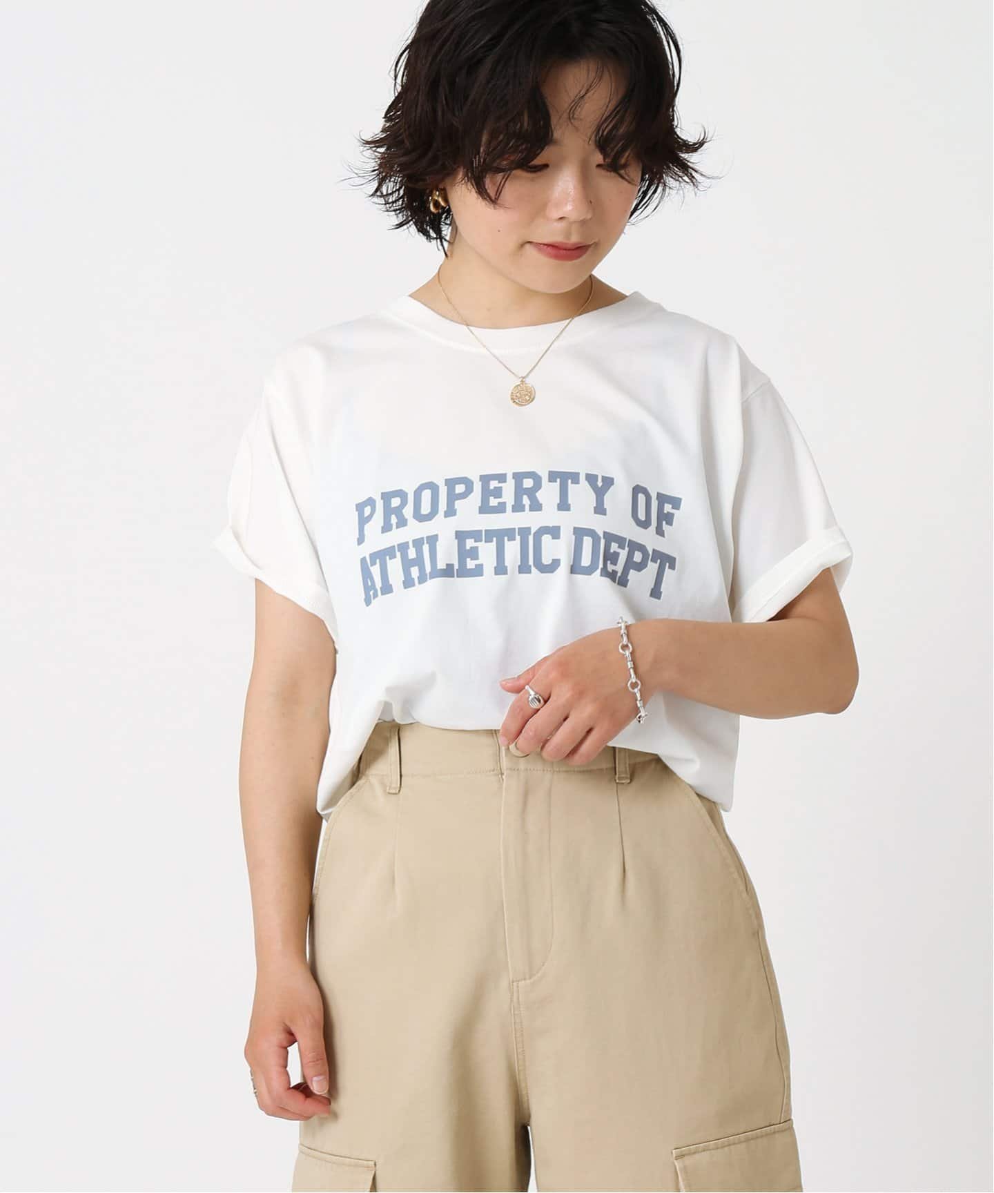 ピグメント2段ロゴTシャツ◆