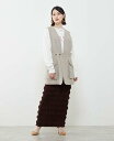 【SALE/60%OFF】Soffitto 2WAYストライプベスト ソフィット トップス ベスト・ジレ ベージュ ブラック【送料無料】(4)