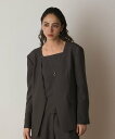【SALE/30%OFF】GRACE CONTINENTAL バックシャンノーカラージャケット グレースコンチネンタル ジャケット・アウター ノーカラージャケッ...