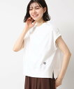【SALE/10%OFF】Dessin 【洗える】フレンチスリーブリブ付きカットソー(S~L) デッサン トップス カットソー・Tシャツ イエロー ホワイト ブ...