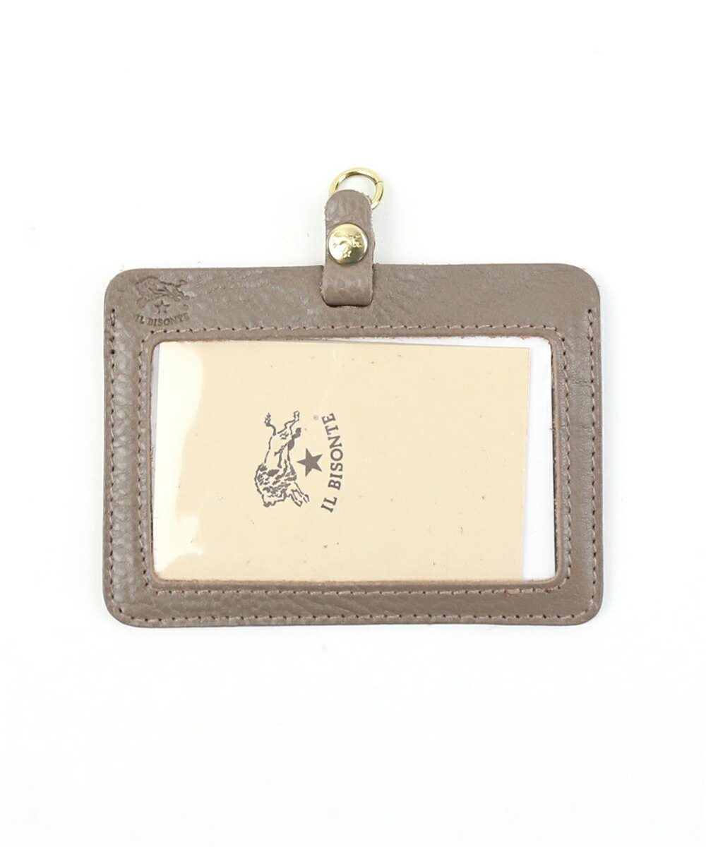 IL BISONTE イルビゾンテ 名札 ケースのみ ストラップなし ブルーコムブルー 財布・ポーチ・ケース 名..
