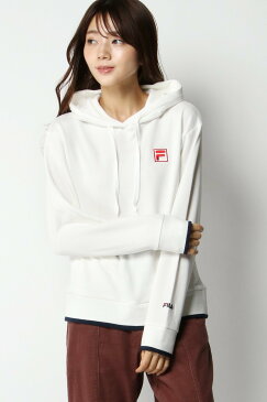 【SALE/26%OFF】ikka FILAロゴパーカー イッカ カットソー パーカー ベージュ ホワイト ネイビー パープル
