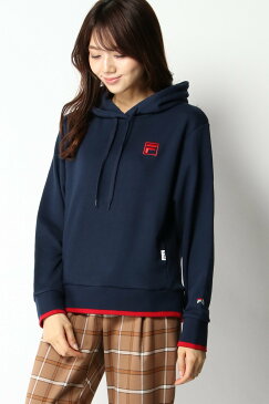 【SALE／26%OFF】ikka FILAロゴパーカー イッカ カットソー パーカー ベージュ ホワイト ネイビー パープル