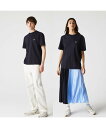LACOSTE オーガニックコットンTシャツ ラコステ カットソー Tシャツ ネイビー ホワイト グレー ブルー グリーン【送料無料】