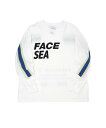 FACETASM (U)FACETASM×WIND AND SEA RIB LONG TEE ファセッタズム トップス カットソー Tシャツ ホワイト【送料無料】