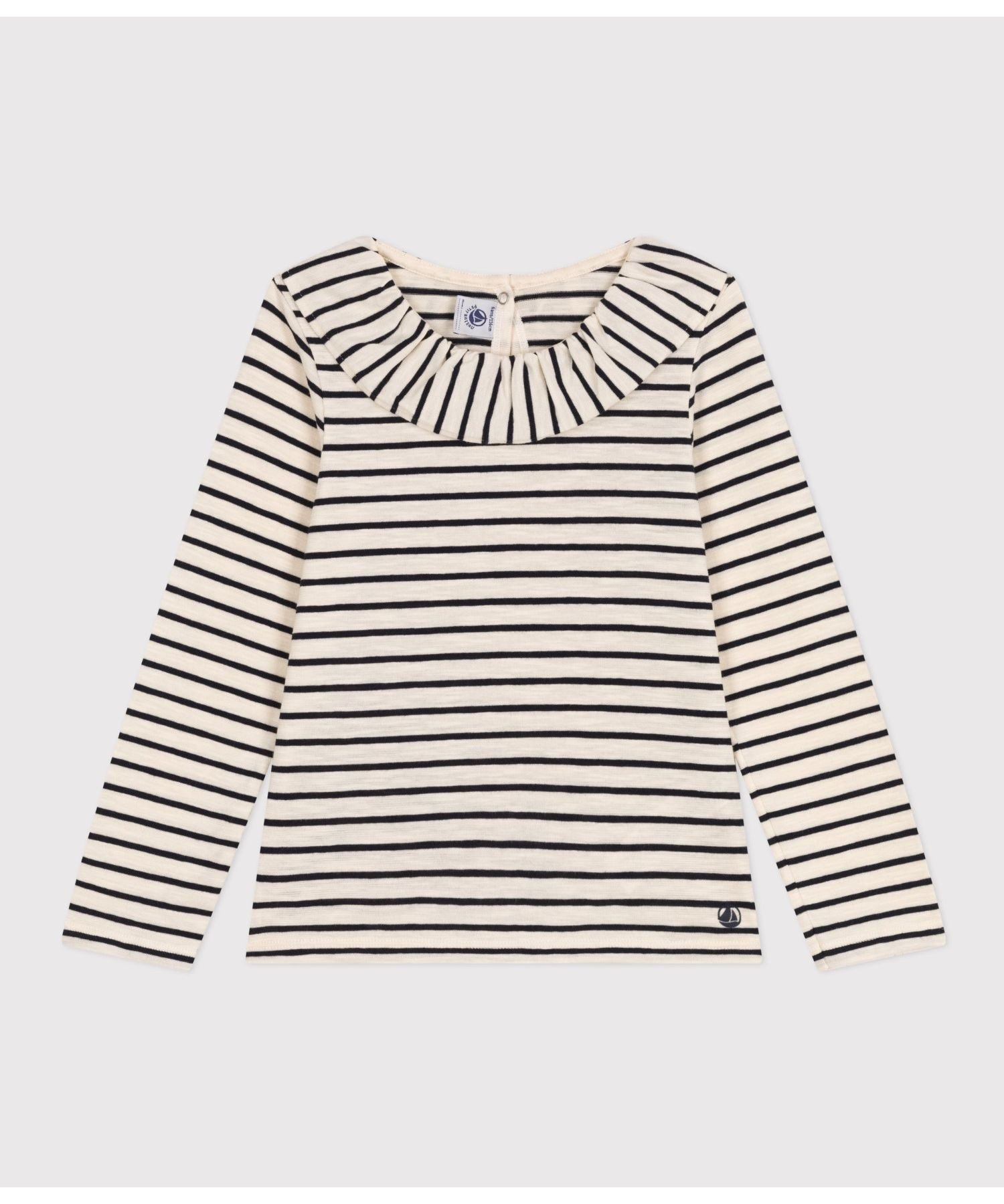 PETIT BATEAU ミニマリニエール長袖Tシャツ プチバトー トップス カットソー・Tシャツ【送料無料】