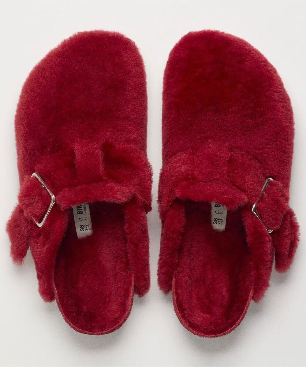 GARDEN TOKYO Birkenstock 1774/ビルケンシュトック1774/Boston 1774 Shearling/NARROW ガーデン シューズ・靴 サンダル レッド グリーン【送料無料】