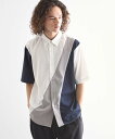 【SALE/60%OFF】tk.TAKEO KIKUCHI カーブスイッチシャツ ティーケータケオキクチ トップス シャツ・ブラウス ホワイト グレー ブラック【送料無料】