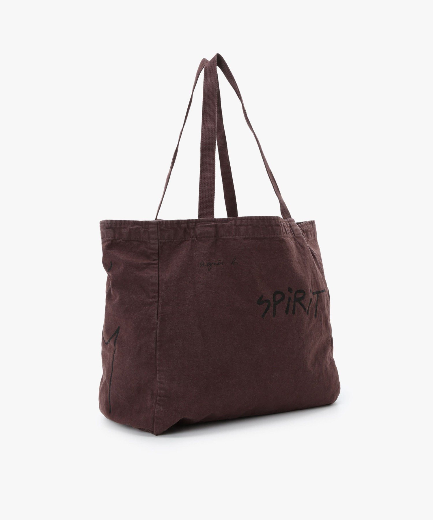 キャンバス トートバッグ "Grand Cabas Spirit" アニエスベー バッグ トートバッグ グレー