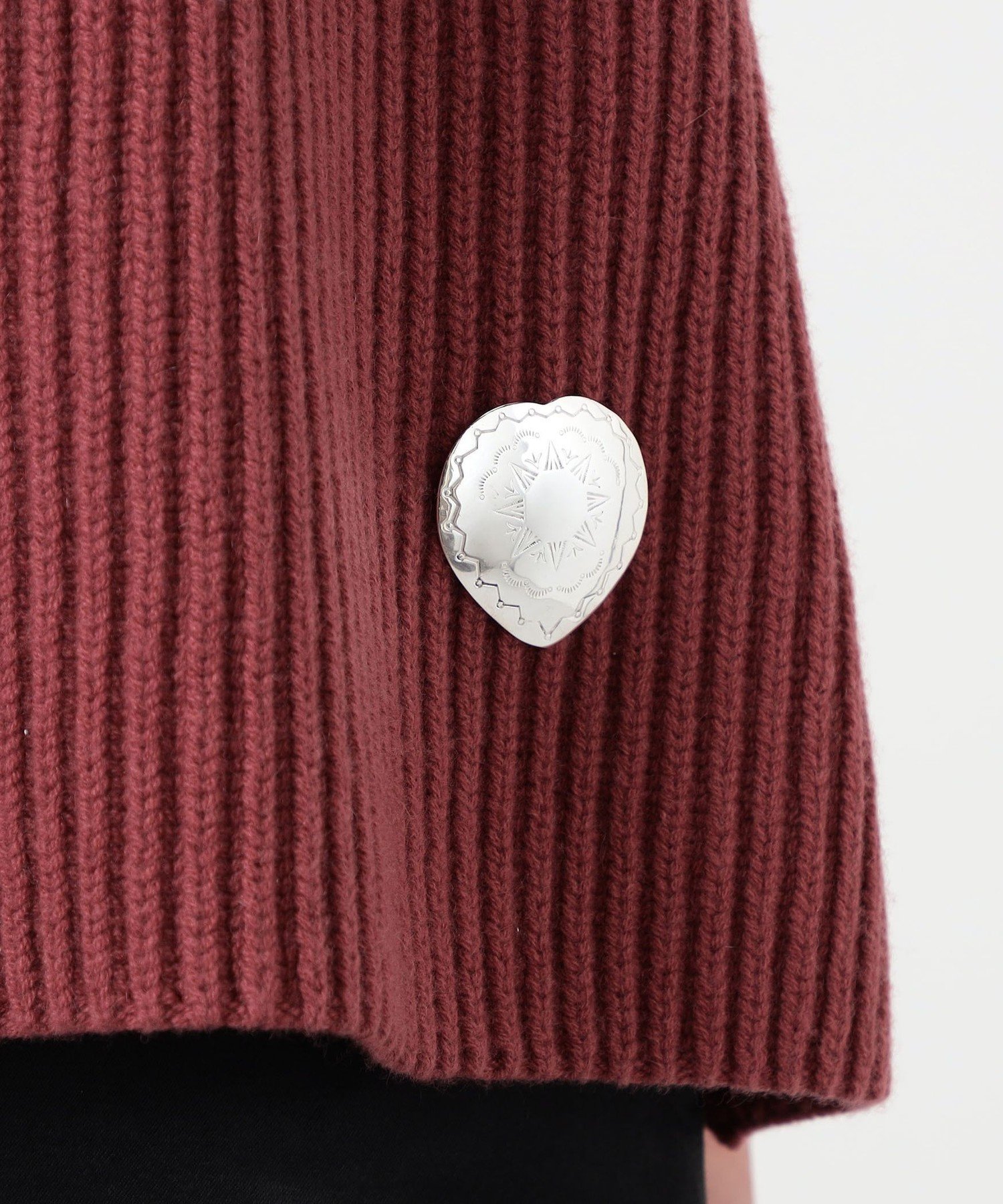 TOMORROWLAND GOODS ADRAR Heart シルバー ブローチピン トゥモローランド アクセサリー・腕時計 ブローチ・コサージュ・バッジ シルバー【送料無料】