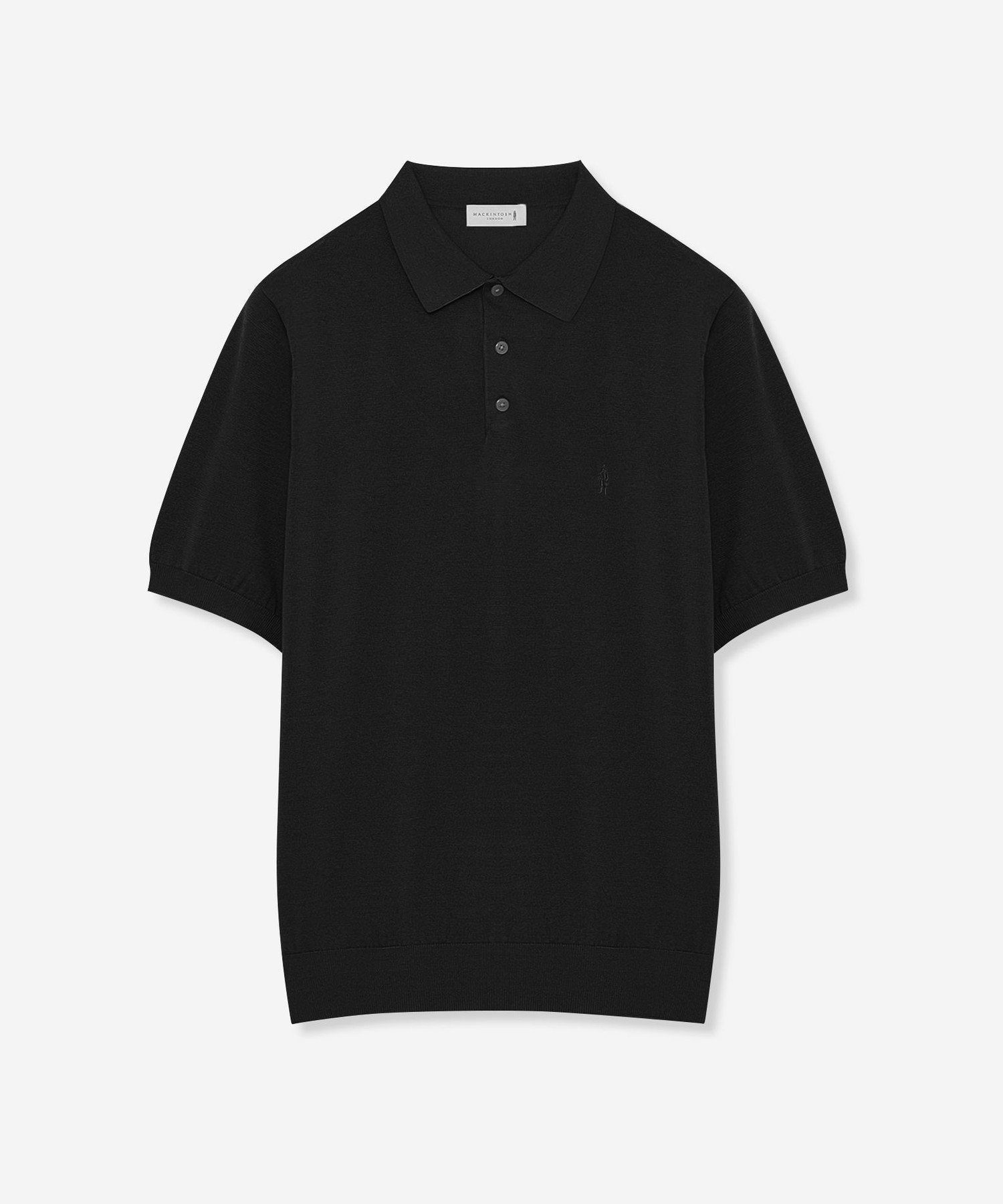 シルクコットンドレスニットPOLO マッキントッシュ ロンドン トップス ニット ネイビー