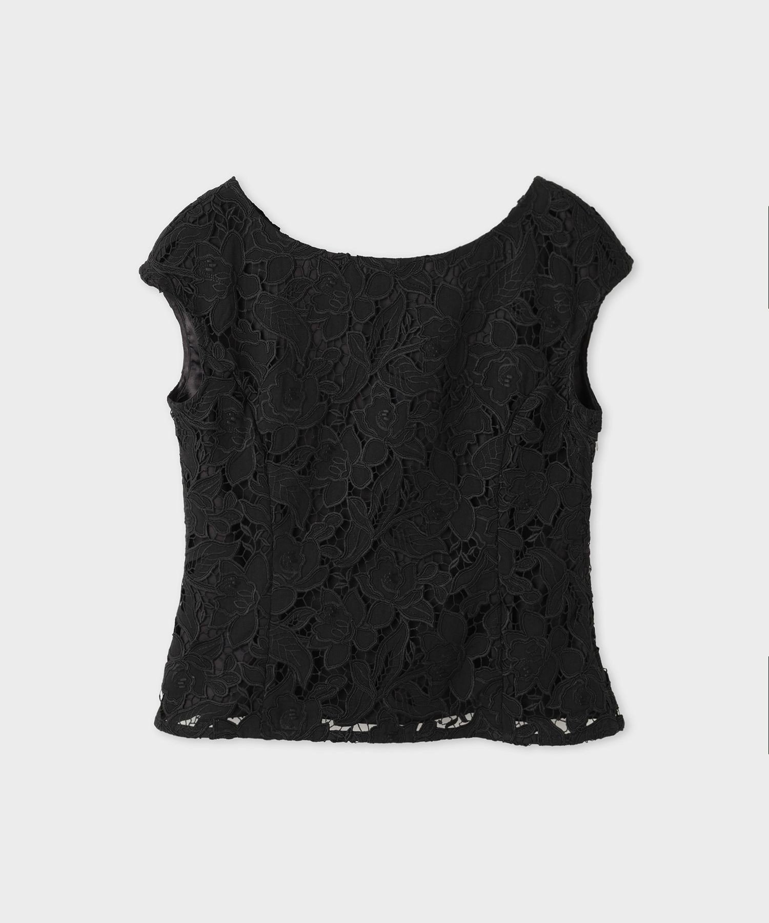 REALM 【一部店舗限定】【REALM(レルム)】LACE BLOUSE｜ノースリーブブラウス ロペ トップス シャツ・ブラウス ホワイト ブラック