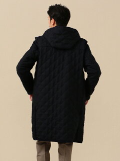 Wool Quilted Duffle Coat 114-65-0121: Navy, Black Watch Wool Quilted Duffle Coat 114-65-0121: Navy, Black Watch