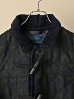 Wool Quilted Duffle Coat 114-65-0121: Navy, Black Watch Wool Quilted Duffle Coat 114-65-0121: Navy, Black Watch