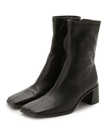 Mila Owen ハイアンクルスクエアブーツ ミラオーウェン シューズ・靴 ブーツ ブラック ホワイト ブルー【送料無料】のサムネイル