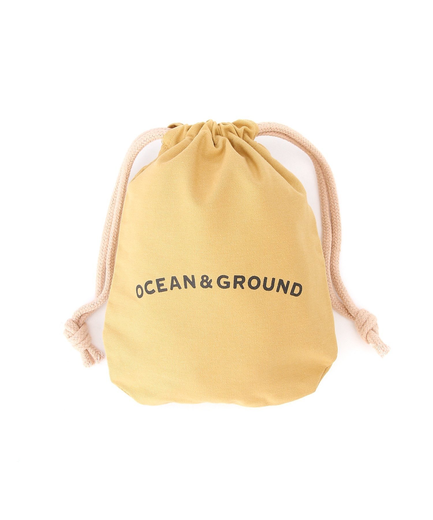 OCEAN GROUND OCEAN GROUND/(K)コットン巾着小 O G オーシャンアンドグラウンド 財布 ポーチ ケース ポーチ イエロー カーキ ブラウン ピンク ネイビー グリーン パープル