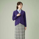 【SALE/39%OFF】TOKYO SHIRTS 裾丸Vネックニットカーディガン レディース BL05H502DE10V00-01 トーキョーシャツ トップス カーディガン パープル