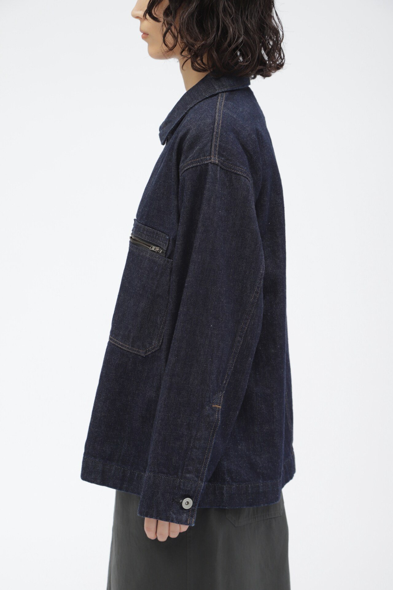 MHL. CANTON DENIM マーガレット・ハウエル ジャケット・アウター ブルゾン・ジャンパー ブルー