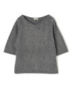 【SALE/40%OFF】DES PRES ピュアカシミヤファー Vネックプルオーバー トゥモローランド トップス ニット グレー ネイビー ピンク【送料無料】
