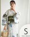 utatane utatane 浴衣3点セット ラムネ色の扇面と儚い花 Sサイズ ウタタネ 着物・浴衣・和装小物 浴衣 グレー【送料無料】