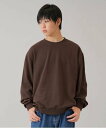 GLAZOS 【大人向けサイズあり】裏毛・ワンポイント刺繍ロゴトレーナー ナルミヤオンライン トップス スウェット・トレーナー ブラック ネイビー
