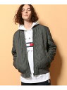 【SALE/40%OFF】TOMMY HILFIGER (M)TOMMY HILFIGER(トミーヒルフィガー) リバーシブルボンバージャケット トミーヒルフィガー コート/ジャケット ダウンジャケット グレー ブラック【送料無料】