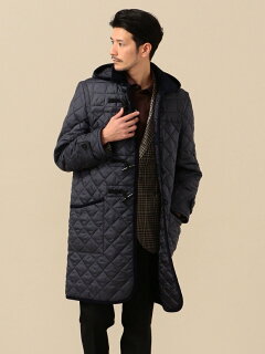Polyester Quilted Duffle Coat 114-65-0122: Navy Polyester Quilted Duffle Coat 114-65-0122: Navy