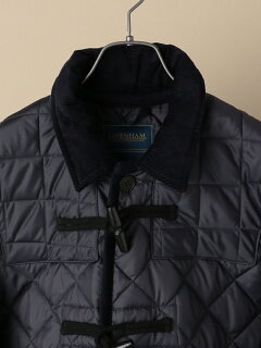 Polyester Quilted Duffle Coat 114-65-0122: Navy Polyester Quilted Duffle Coat 114-65-0122: Navy
