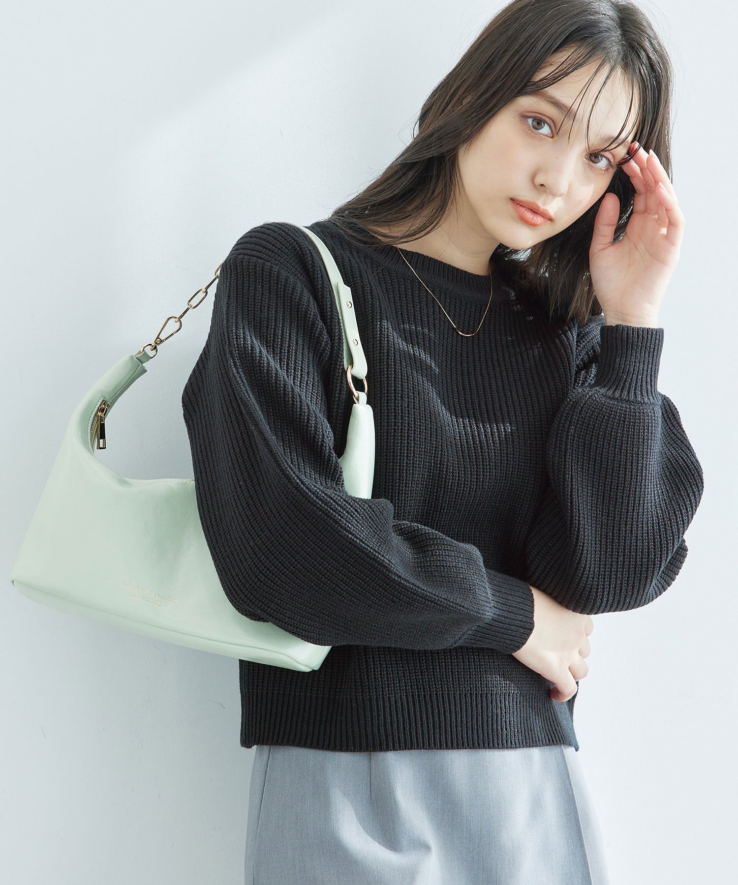 ロペピクニック トップス レディース 【SALE／28%OFF】ROPE' PICNIC ラメ畔ニットプルオーバー ロペピクニック トップス ニット ブラック グレー ホワイト ピンク イエロー