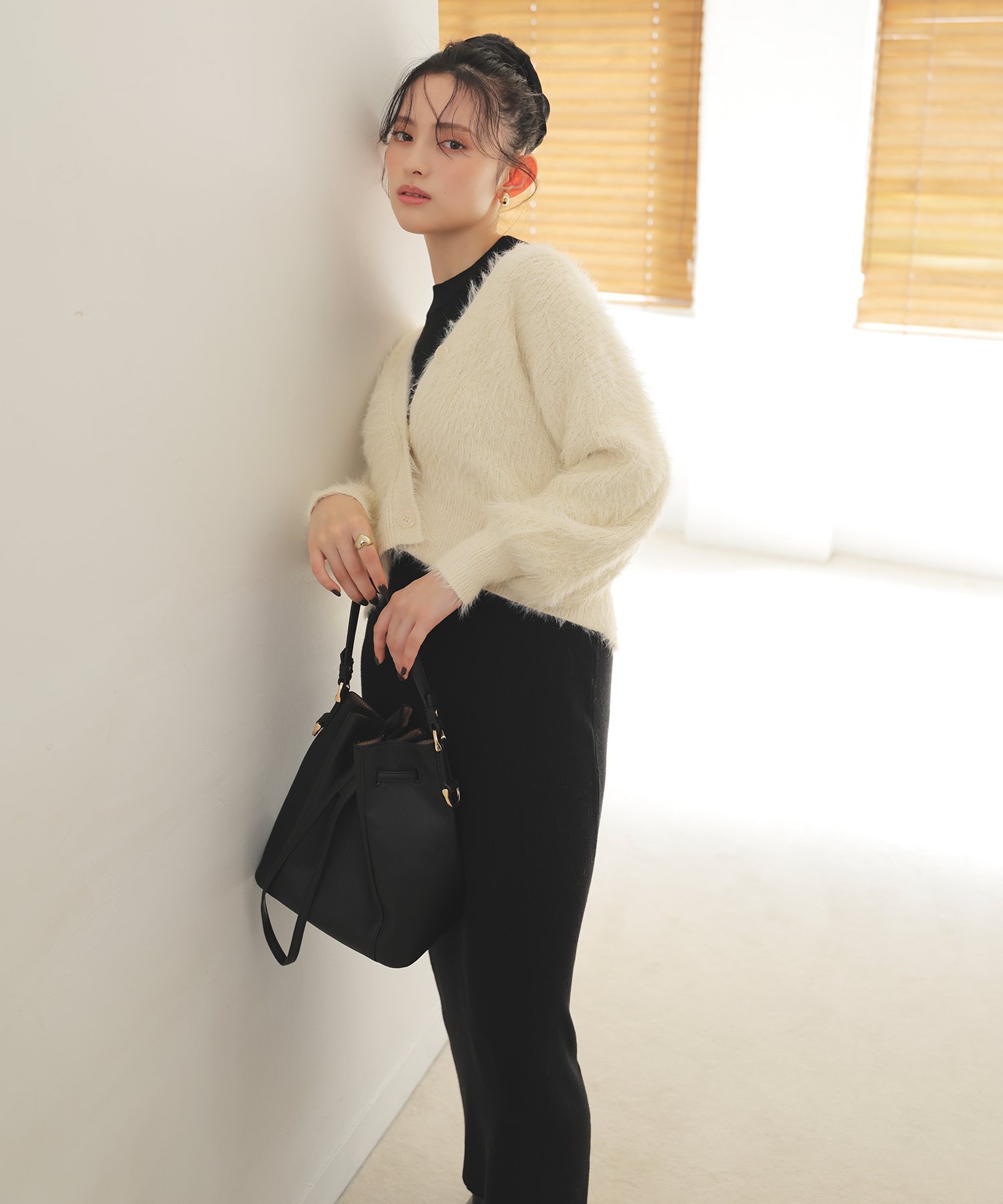 【SALE/30%OFF】NATURAL BEAUTY BASIC シャギーカーデセットニットワンピース ナチュラルビューティベーシック スカート その他のスカ...