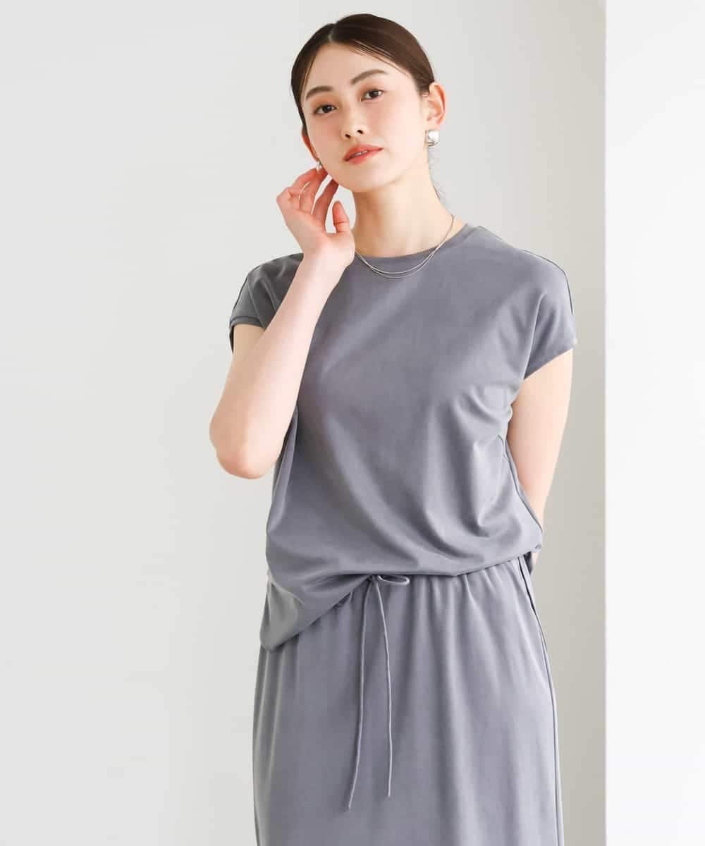 Other - MICHEL KLEIN [セットアップ対応]ヴィンテージサテンカットソー ミッシェルクラン トップス カットソー・Tシャツ ベージュ【送料無料】