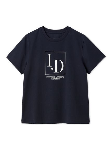 FRAY I.D I.DロゴプリントTシャツ/ウォッシャブル・防シワ フレイ アイディー トップス カットソー・Tシャツ ホワイト ネイビー【送料無料】