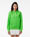 【SALE/30%OFF】LACOSTE ダブルフェイスピケフーディー ラコステ トップス パーカー・フーディー グリーン【送料無料】