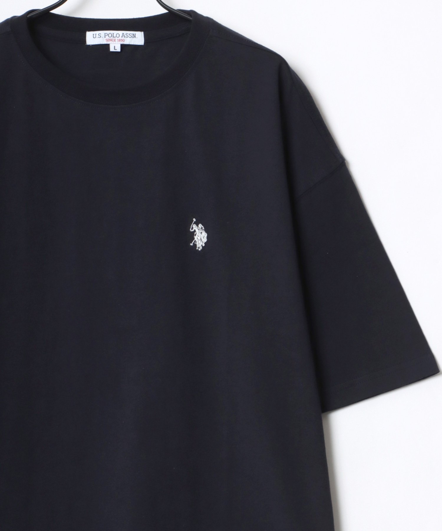 【SALE／20%OFF】U.S. POLO ASSN. U.S. POLO Tシャツ ティーシャツ メンズ 半袖 刺繍 ワイド ラザル トップス カットソー・Tシャツ ネイビー ブラック ベージュ ホワイト