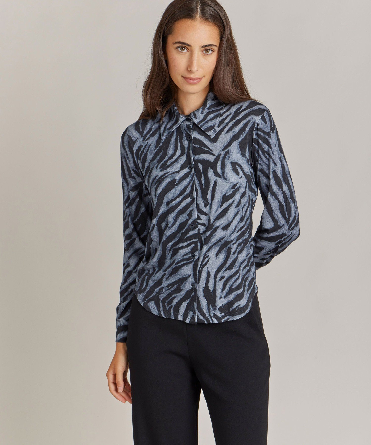 JJA9 CHEMISE ブラウス アニエスベー トップス シャツ・ブラウス グレー