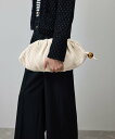 【SALE/50%OFF】ROPE' ラムレザーロープ模様クラッチ/ミディアム ロペ バッグ クラッチバッグ ホワイト ブラック【送料無料】
