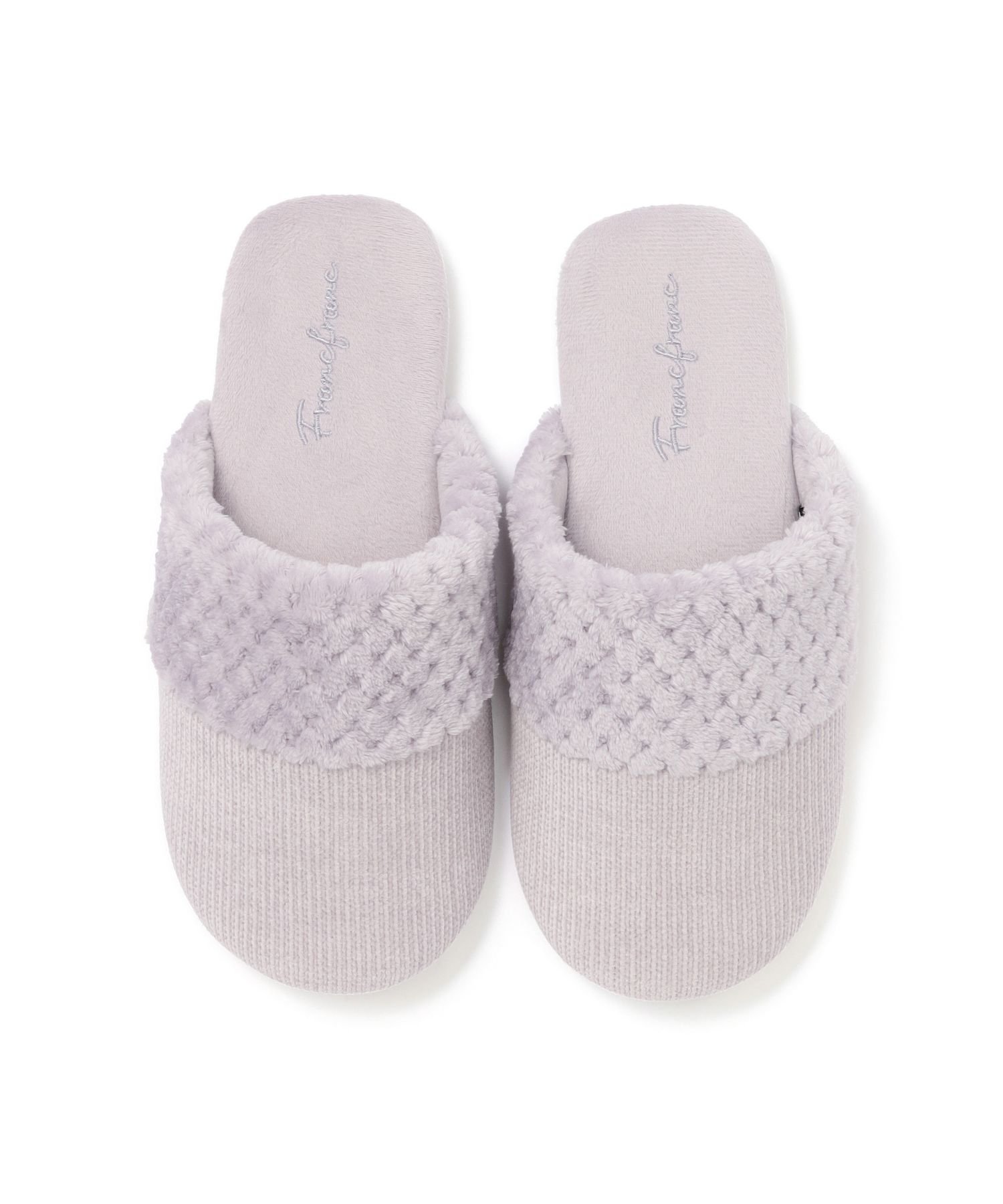 Francfranc ウォームフリース ルームシューズ ライトパープル フランフラン 靴下・レッグウェア その他..