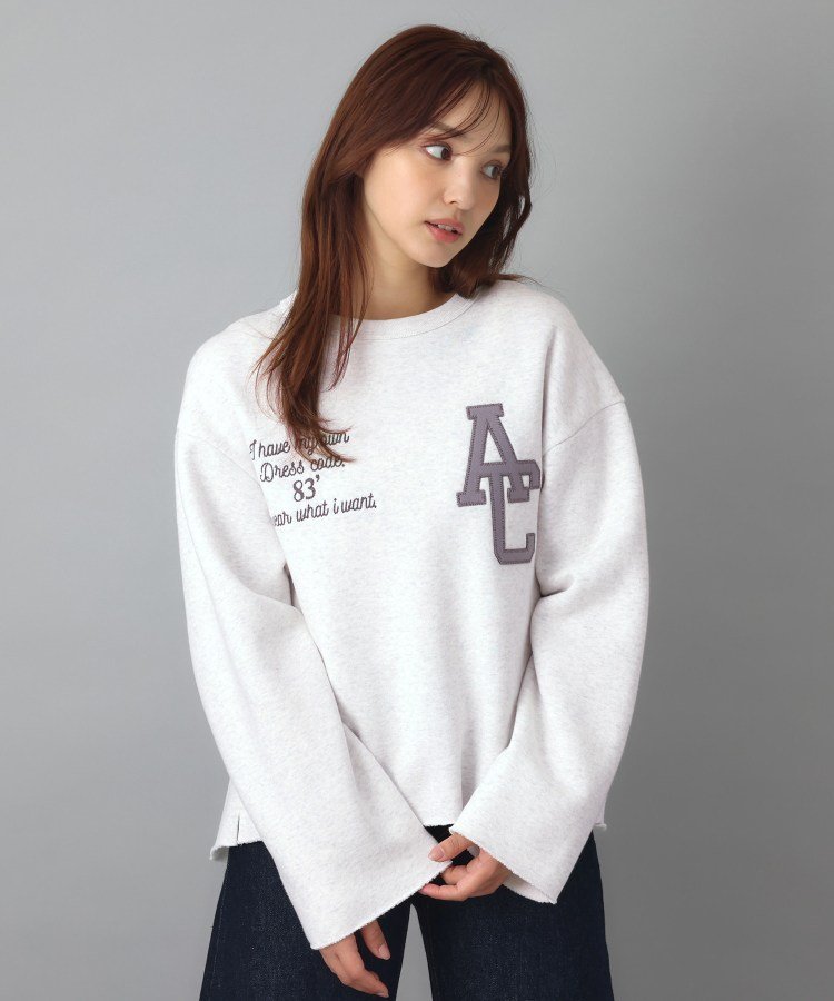 Americana(アメリカーナ)【別注】ワイドスリーブスウェット ドレステリア トップス カットソー・Tシャツ グレー ネイビー