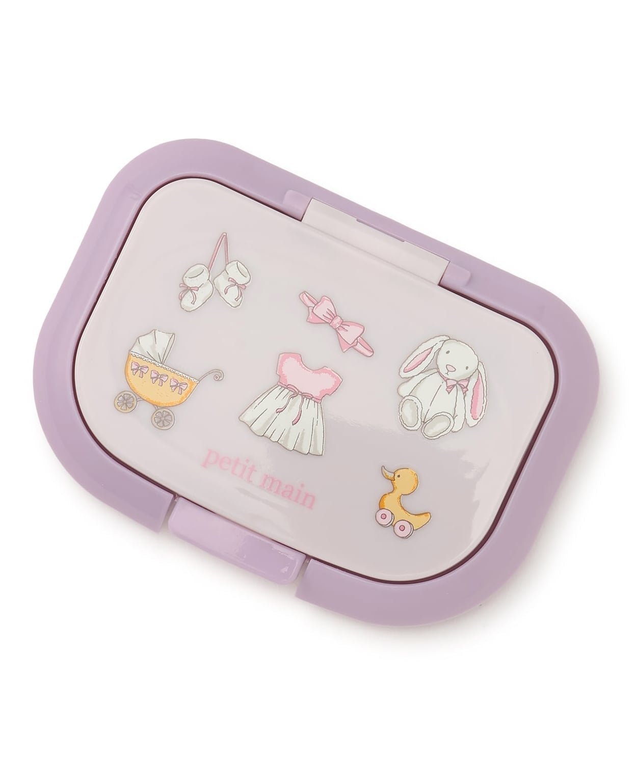 petit main 【抗菌】ウェットシート用蓋 ナルミヤオンライン マタニティウェア・ベビー用品 その他のベビーグッズ ピンク パープル ブルー ベージュ
