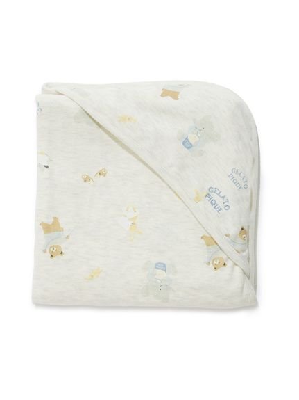 【SALE／30%OFF】gelato pique 【BABY】パジャマパーティー柄ブランケット ジェラートピケ インテリア・生活雑貨 ブランケット・ひざ掛け グレー ピンクのサムネイル