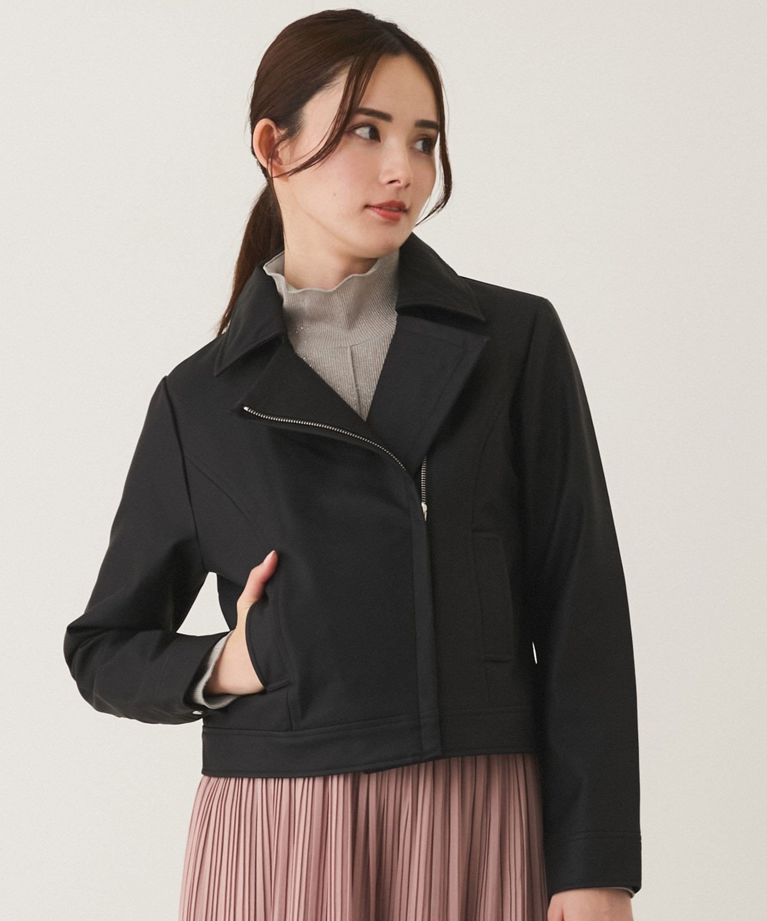 【SALE／30%OFF】JAYRO エコレザーライダースジャケット ジャイロ ジャケット・アウター ライダースジャケット ホワイト ブラック ベージュ【送料無料】
