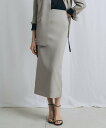ICB 【WEB&一部店舗限定】 SerikaWorsted スカート アイシービー スカート ロング・マキシスカート ベージュ ブラック【送料無料】